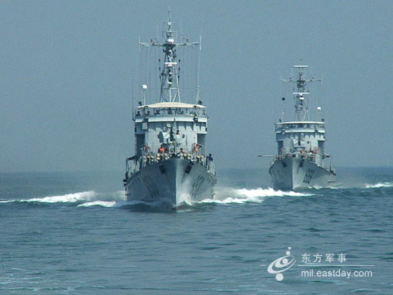 中国海军黄海反潜[组图]