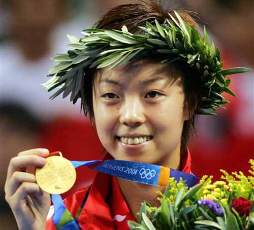 图文-雅典奥运(28届)中国金牌榜