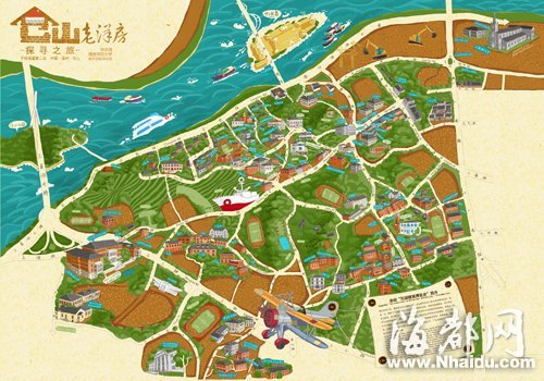 福州小伙子历时半年 手绘仓山老洋房地图(组图