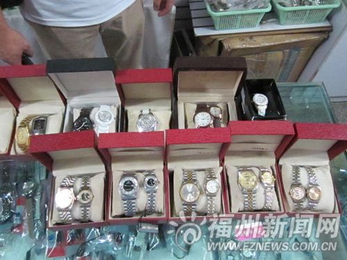 5万元手表只卖200多元 榕一钟表行卖假名表被