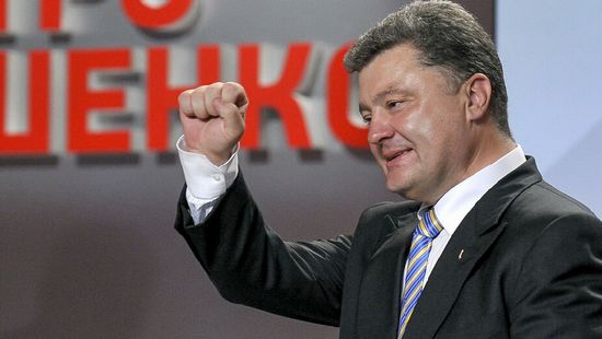 “巧克力大王”波罗申科宣布当选乌克兰总统